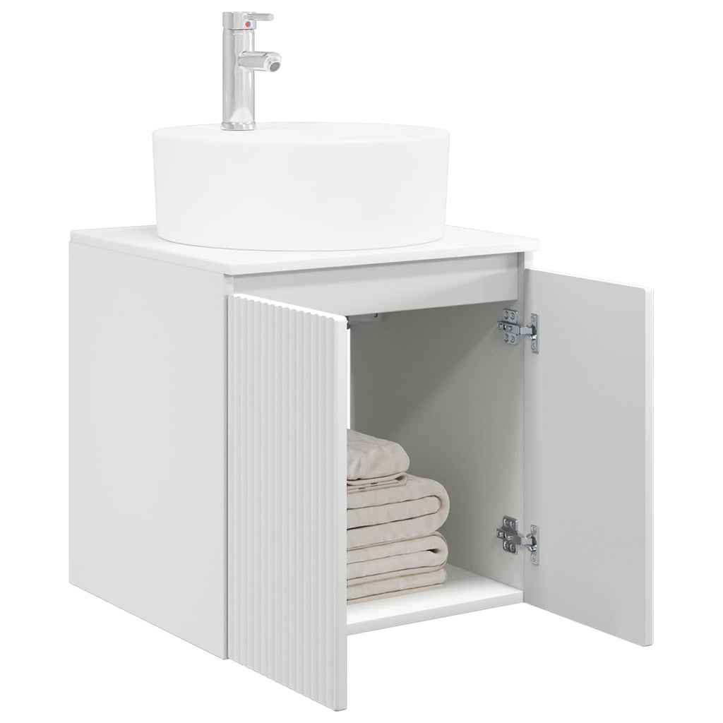 Vanidad con Lavabo de Pared Blanco 49,5 x 44,5 x 65 cm