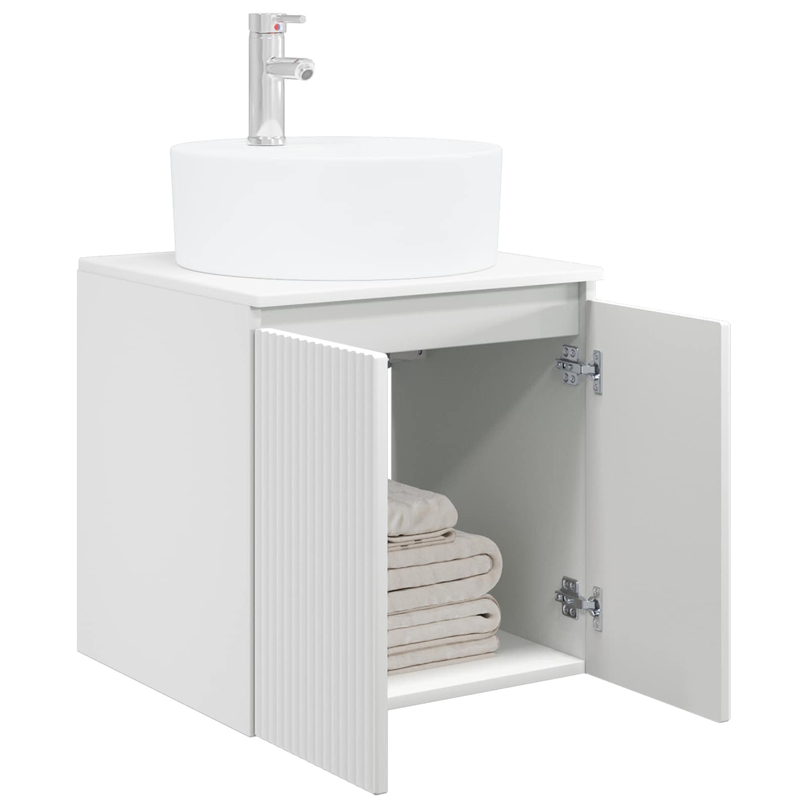 Vanidad con Lavabo de Pared Blanco 49,5 x 44,5 x 65 cm
