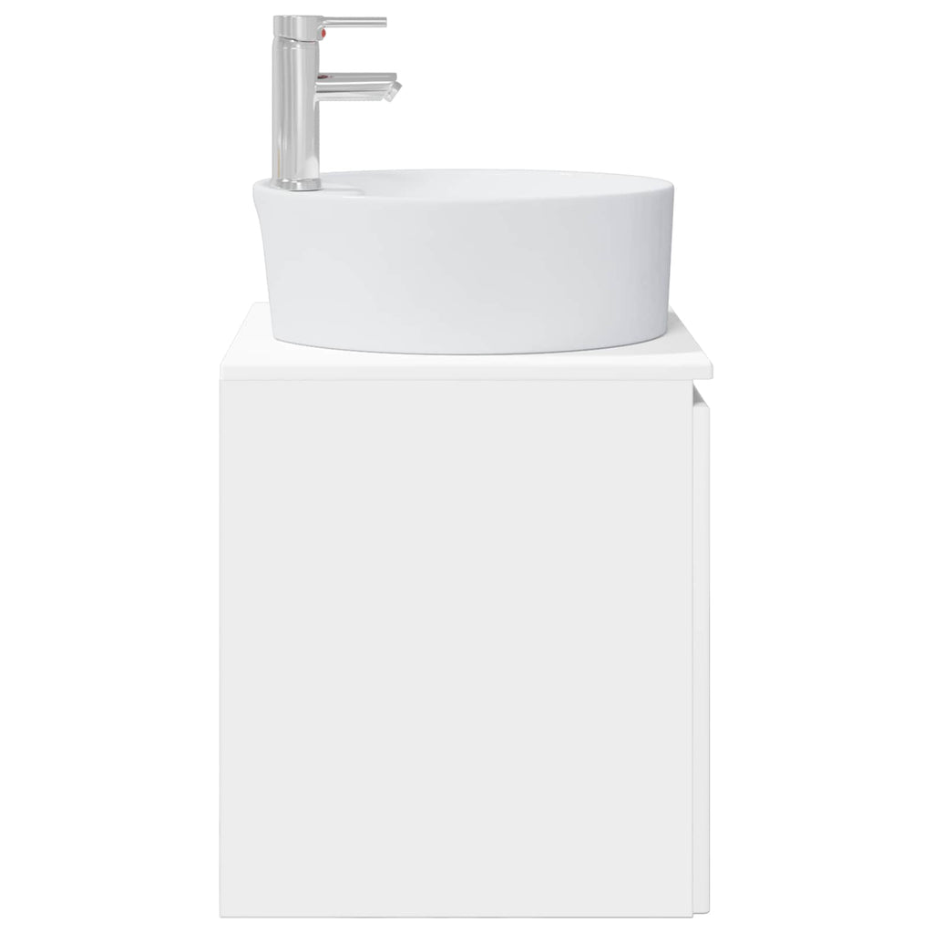 Vanidad con Lavabo de Pared Blanco 49,5 x 44,5 x 65 cm