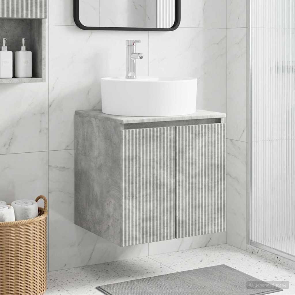 Vanidad con Lavabo de Pared Blanco 49,5 x 44,5 x 65 cm
