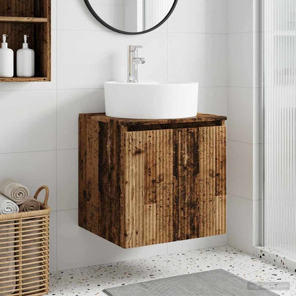 Vanidad con Lavabo de Pared Blanco 49,5 x 44,5 x 65 cm