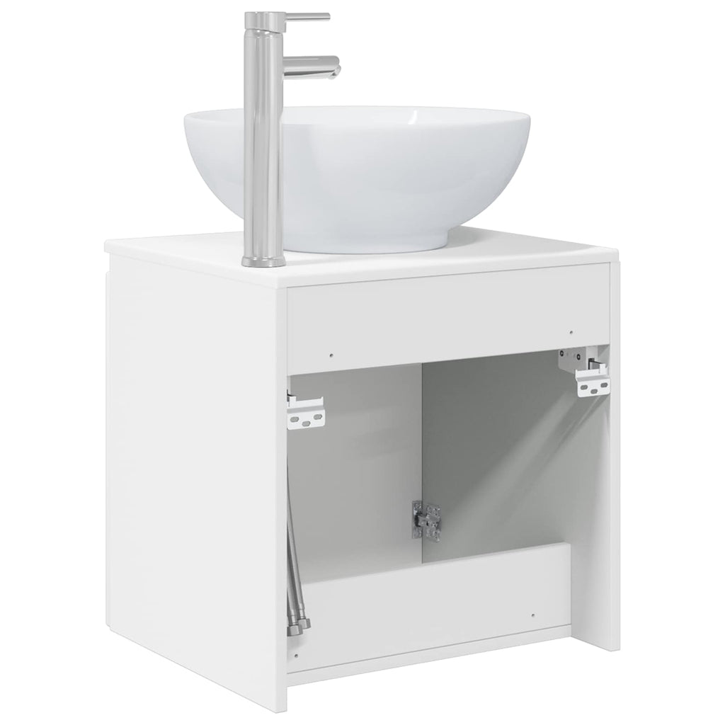 Vanidad con Lavabo de Pared Blanco 49,5 x 44,5 x 65 cm