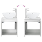 Vanidad con Lavabo de Pared Blanco 49,5 x 44,5 x 65 cm