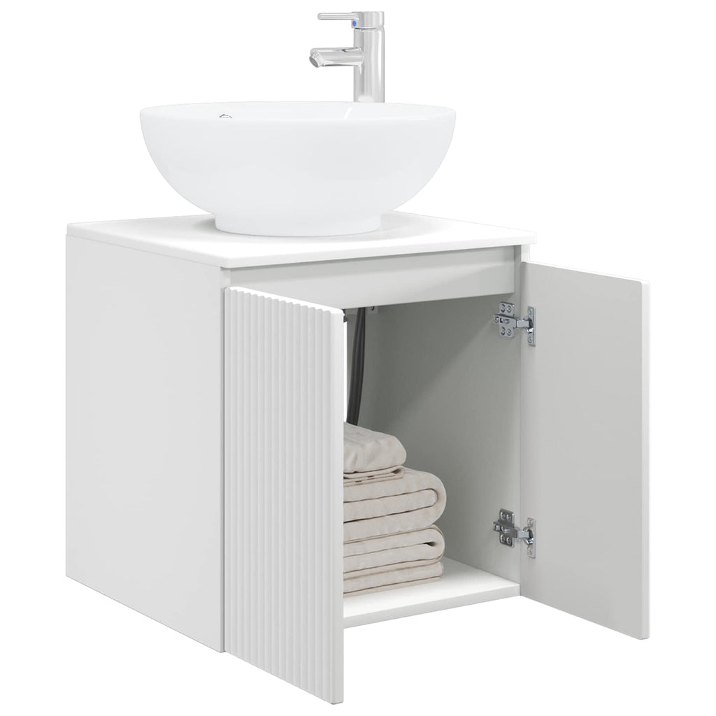 Vanidad con Lavabo de Pared Blanco 49,5 x 44,5 x 65 cm
