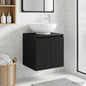 Vanity with White Wall-Mounted Basin 49.5 x 44.5 x 65 cm