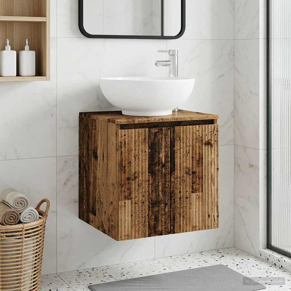 Vanidad con Lavabo de Pared Blanco 49,5 x 44,5 x 65 cm