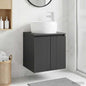 White Wall-Mounted Vanity with Sink 49.5 x 44.5 x 66 cm