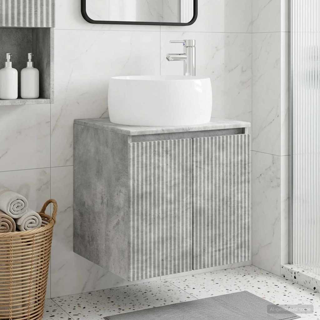 Vanidad con Lavabo de Pared Blanco 49,5 x 44,5 x 66 cm