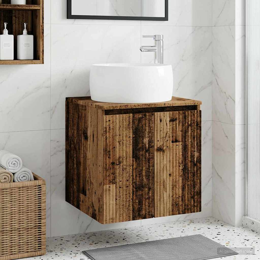 Vanidad con Lavabo de Pared Blanco 49,5 x 44,5 x 66 cm