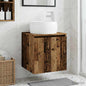 White Wall-Mounted Vanity with Sink 49.5 x 44.5 x 66 cm