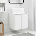 Vanidad de lavabo montada en la pared Blanco