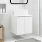 Vanidad de lavabo montada en la pared Blanco