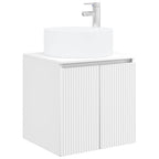 Vanidad de lavabo montada en la pared Blanco