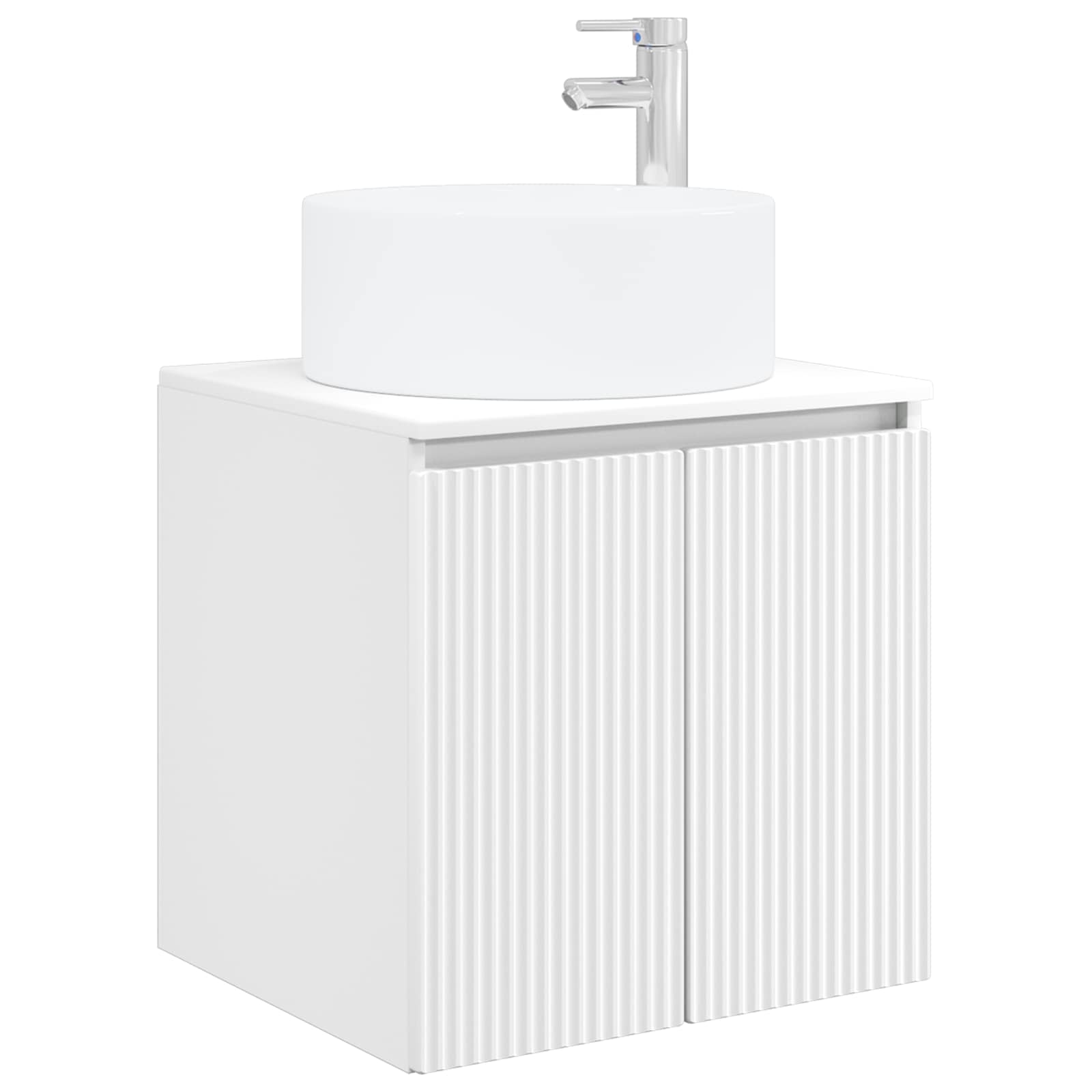 Vanidad de lavabo montada en la pared Blanco