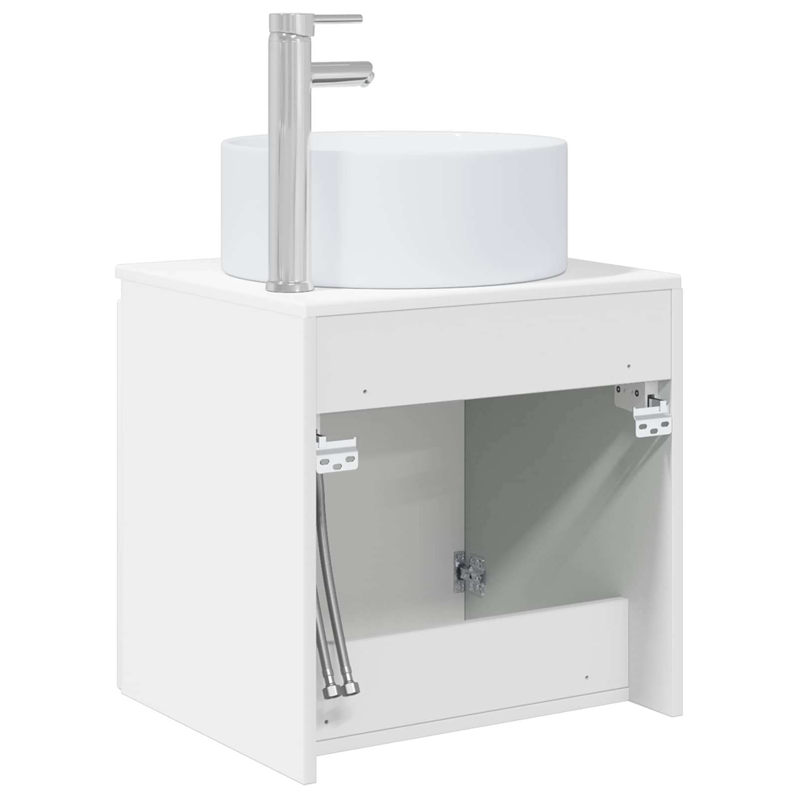 Vanidad de lavabo montada en la pared Blanco