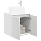 Vanidad de lavabo montada en la pared Blanco