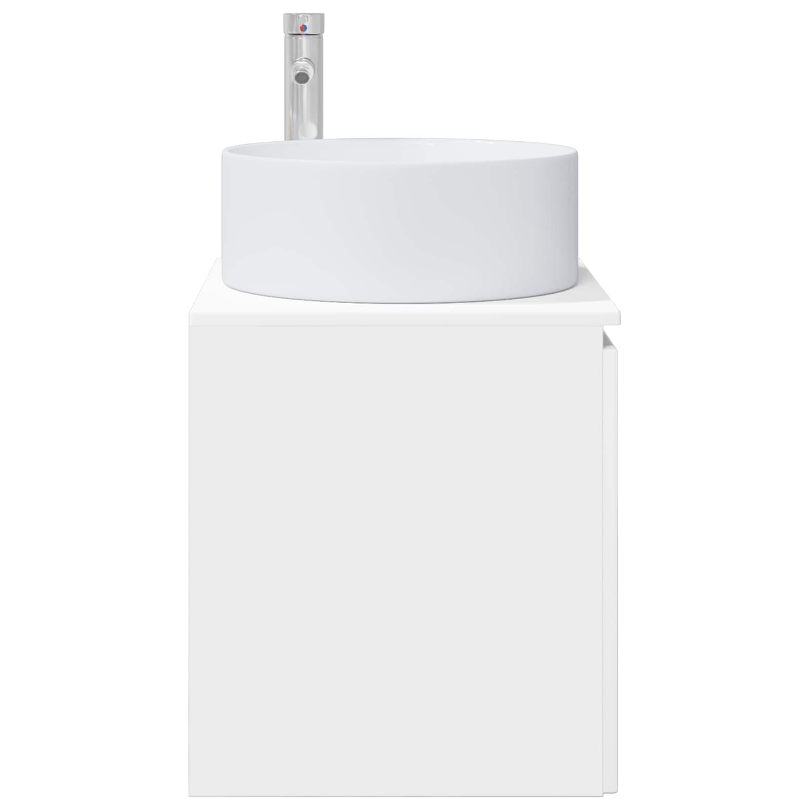 Vanidad de lavabo montada en la pared Blanco