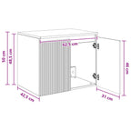 Mueble de baño montado en la pared Blanco 62,5 x 44,5 x 50 cm