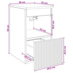 Mueble de Cuarto de Baño Blanco 30 x 35 x 50 cm
