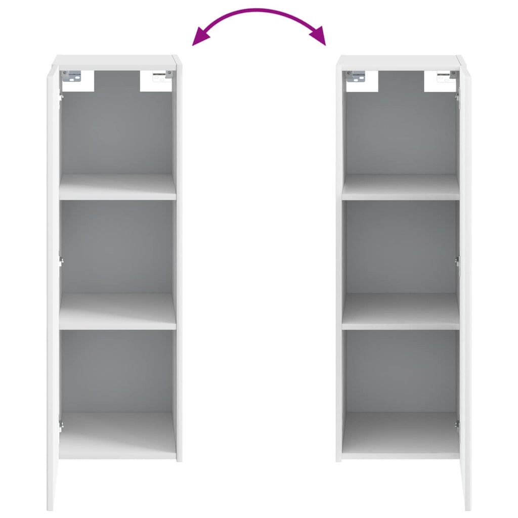Mueble de baño montado en la pared Blanco 33 x 34,5 x 100 cm