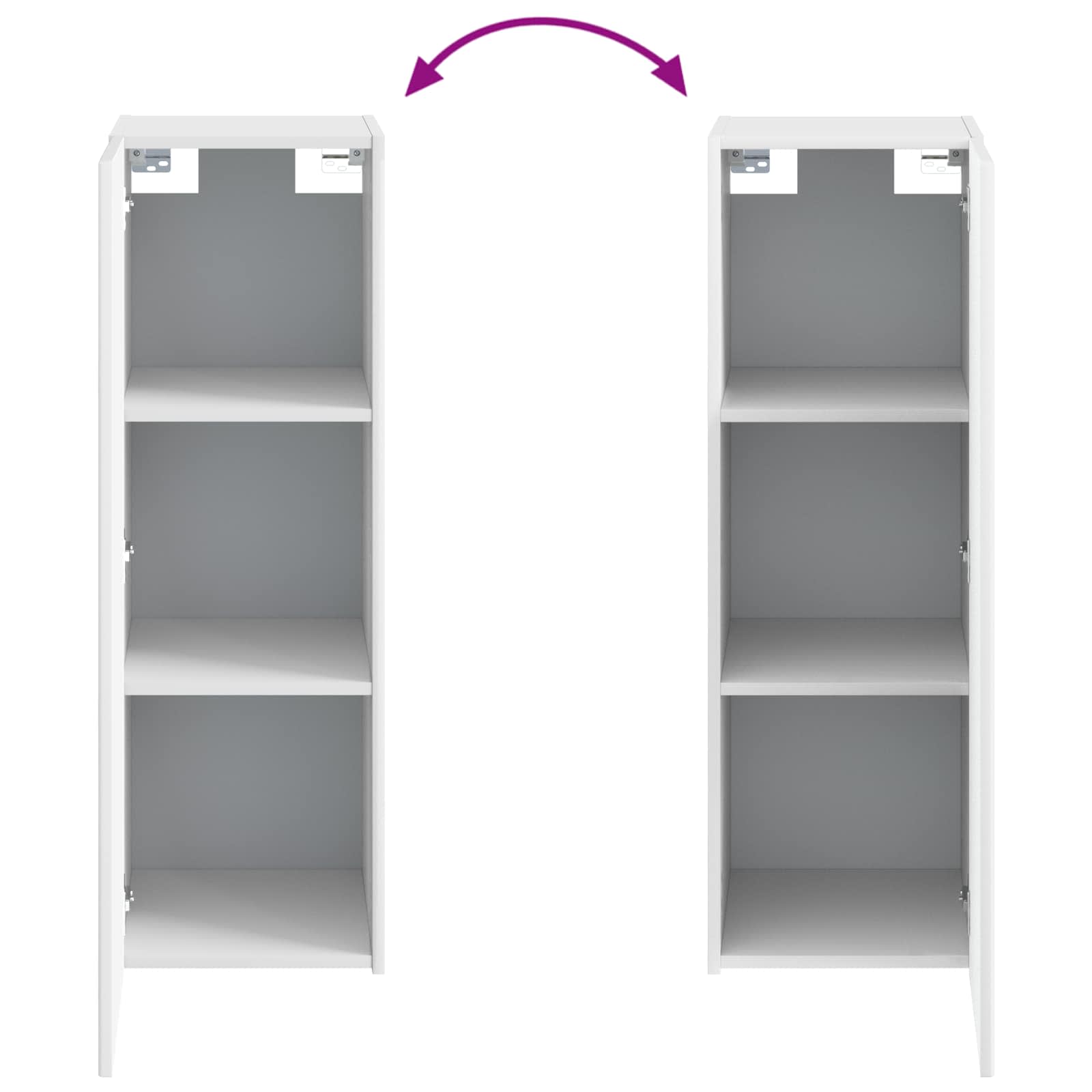 Mueble de baño montado en la pared Blanco 33 x 34,5 x 100 cm