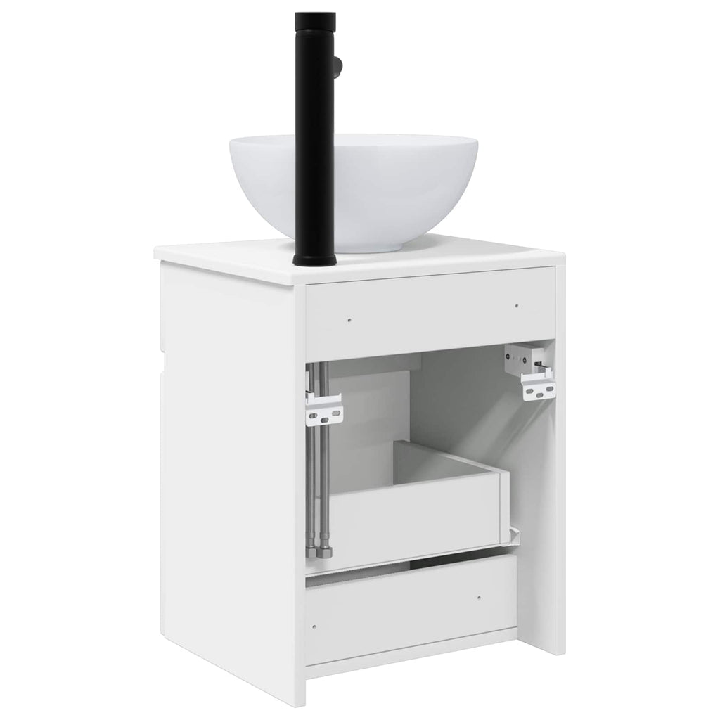 Vanidad de lavabo montada en la pared Blanco 39 x 35 x 63 cm