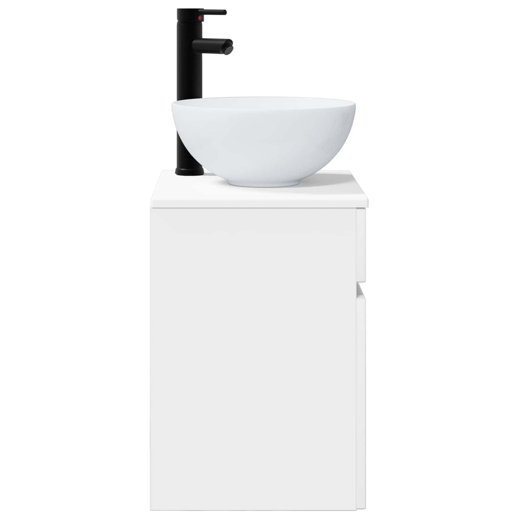 Vanidad de lavabo montada en la pared Blanco 39 x 35 x 63 cm
