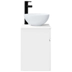 Vanidad de lavabo montada en la pared Blanco 39 x 35 x 63 cm