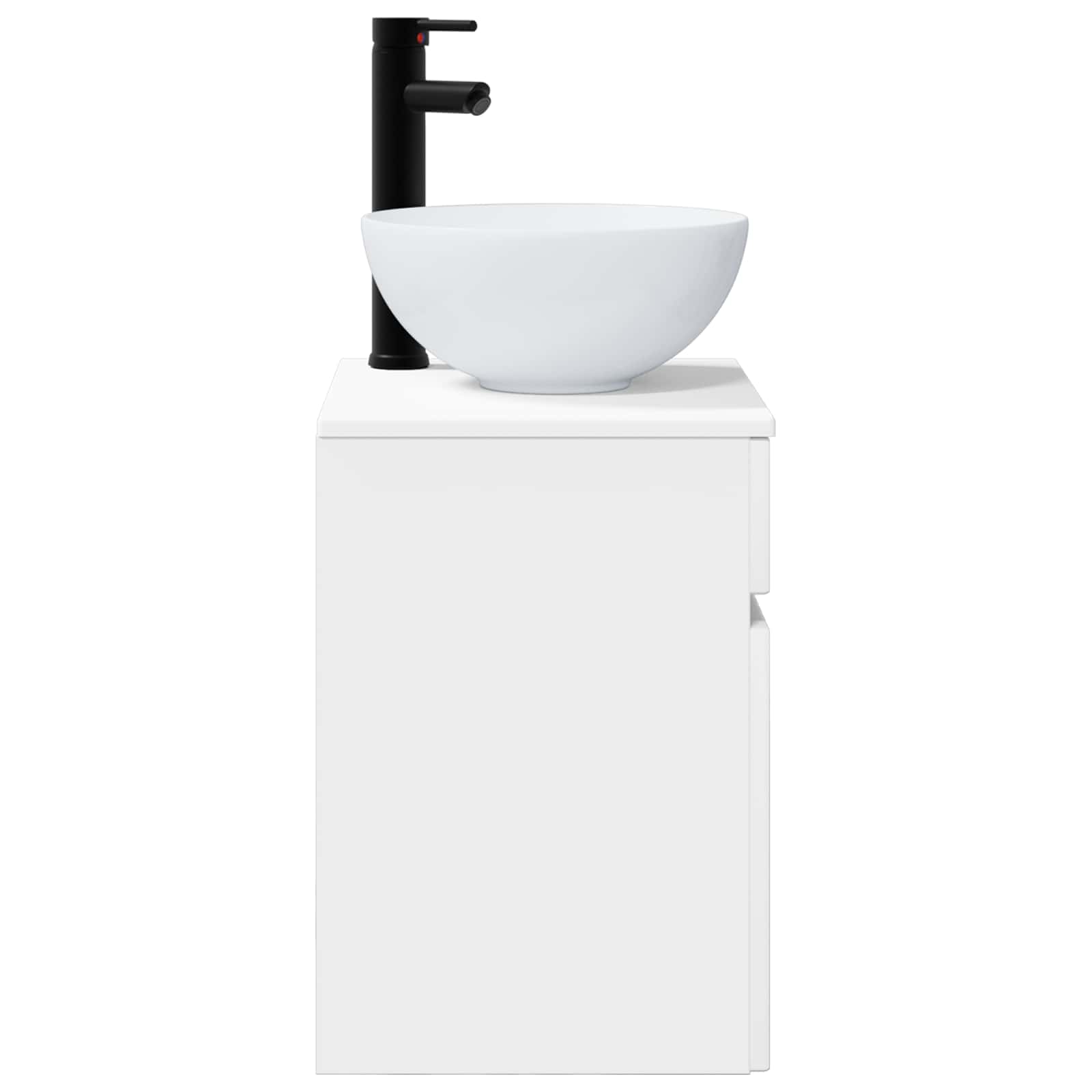 Vanidad de lavabo montada en la pared Blanco 39 x 35 x 63 cm