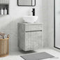 Vanidad de lavabo montada en la pared Blanco 39 x 35 x 63 cm