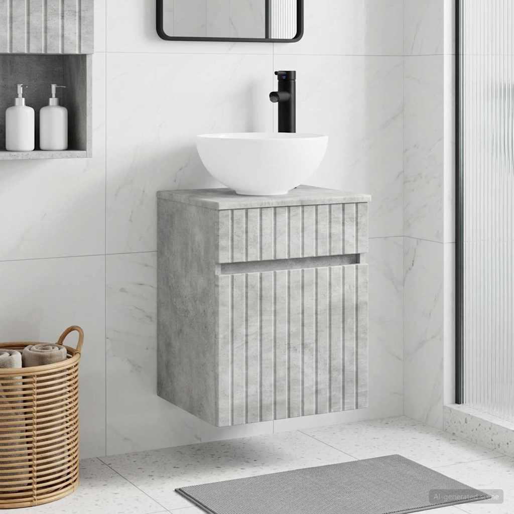 Vanidad con Lavabo de Pared Blanco 49,5 x 44,5 x 65 cm