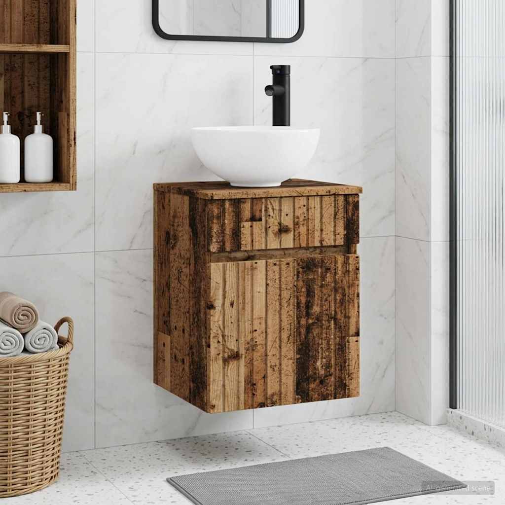 Vanidad con Lavabo de Pared Blanco 49,5 x 44,5 x 65 cm