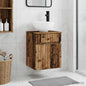 Vanity with White Wall-Mounted Basin 49.5 x 44.5 x 65 cm
