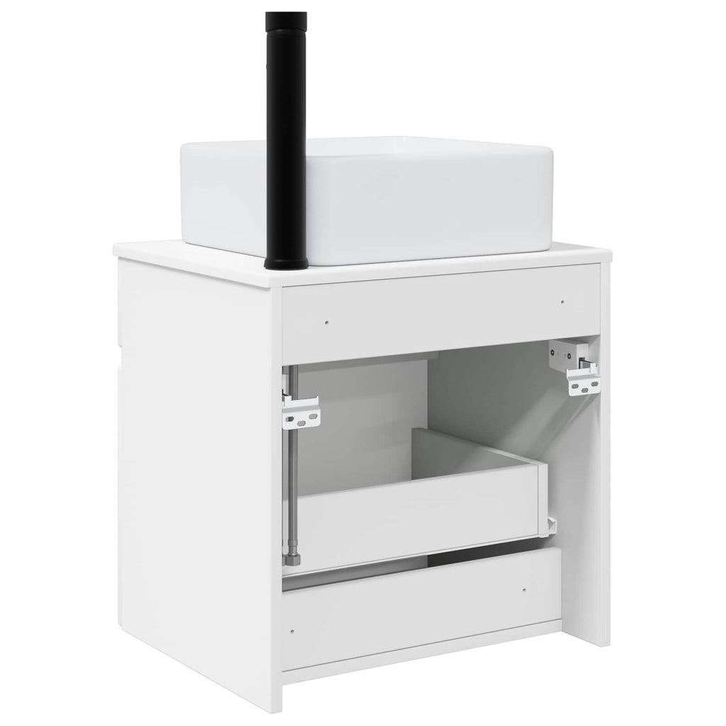 Vanidad de lavabo montada en la pared Blanco 49 x 41 x 63 cm