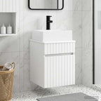Vanidad con lavabo de pared Blanco 39 x 41 x 62,5 cm