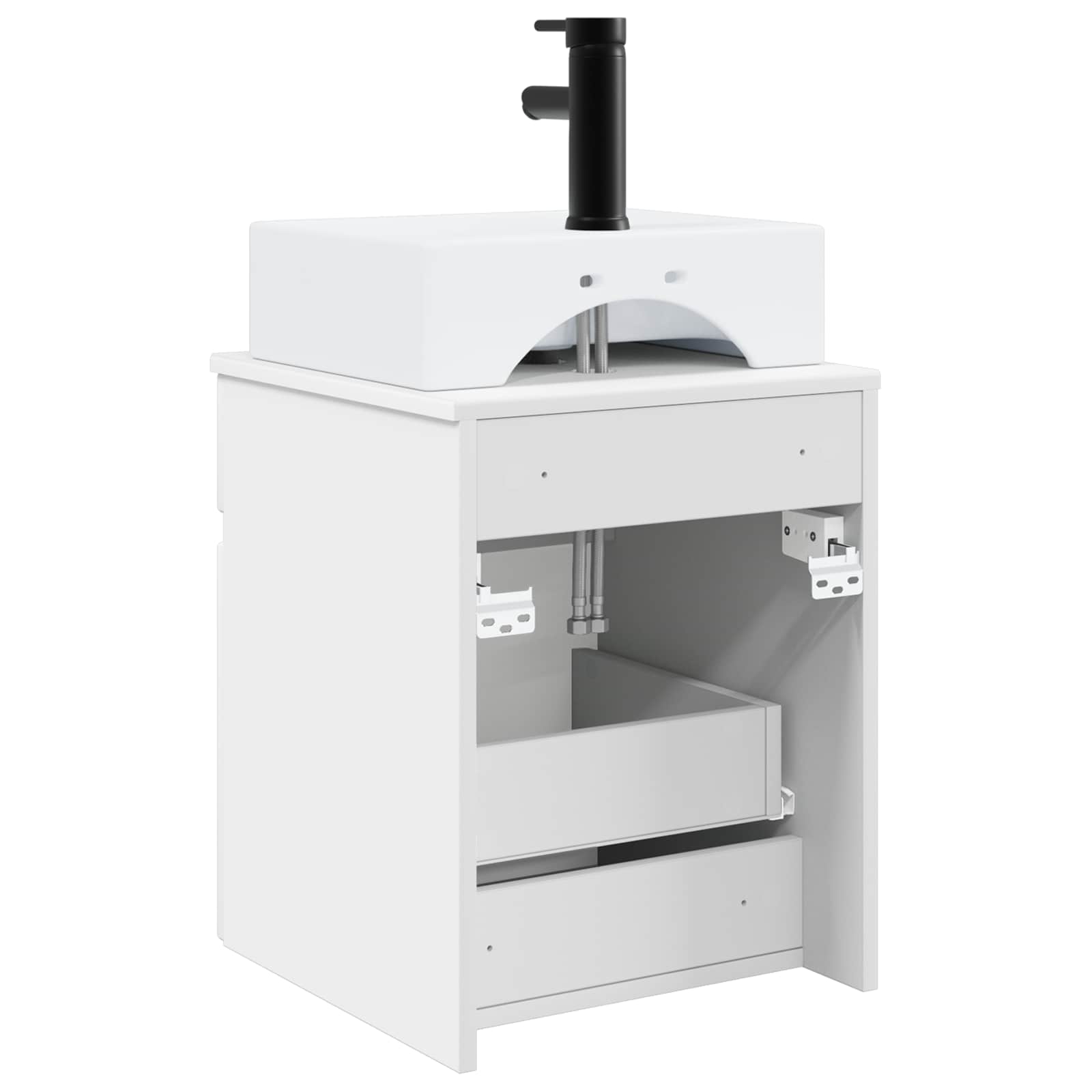 Vanidad con lavabo de pared Blanco 39 x 41 x 62,5 cm