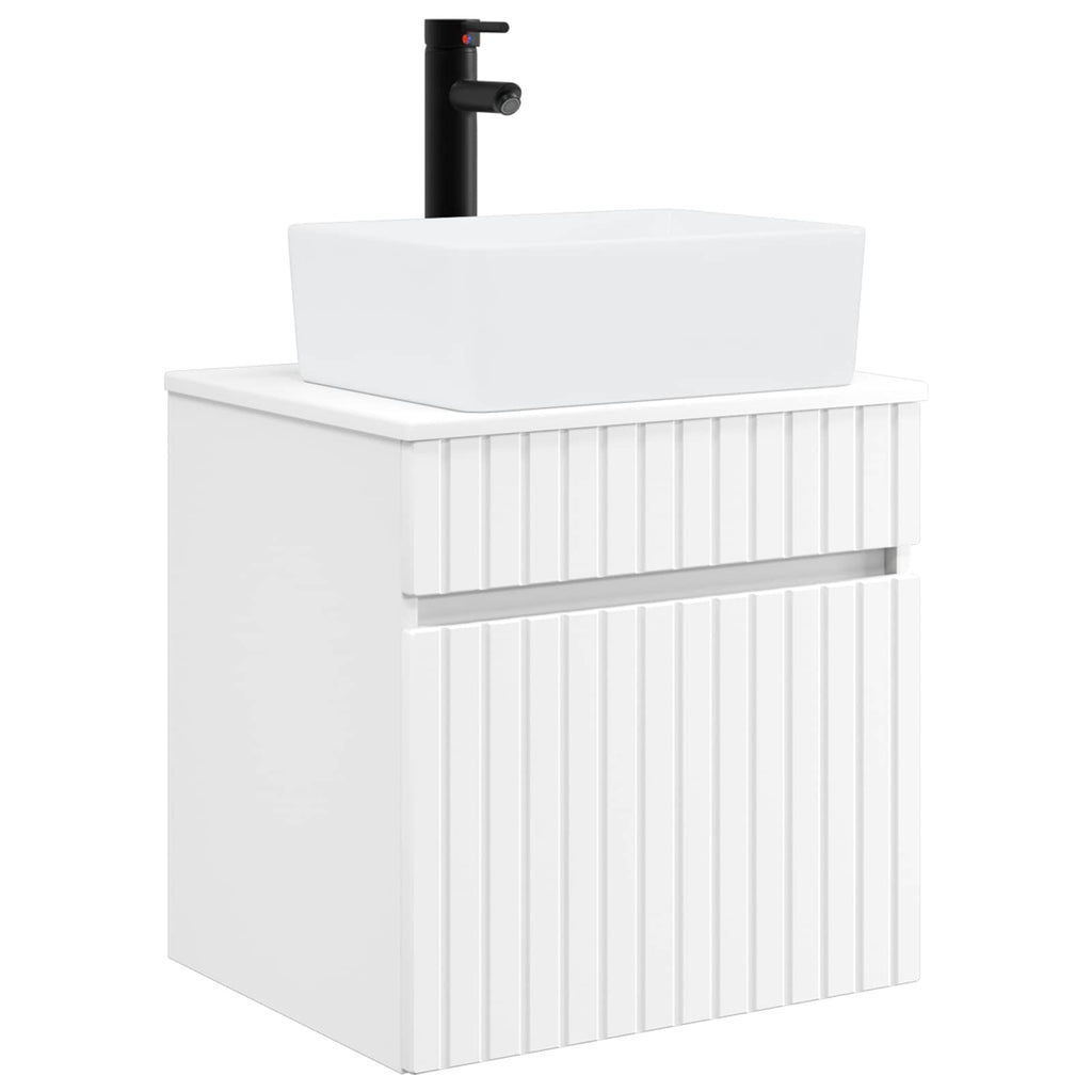 Vanidad de lavabo montada en la pared Blanco 49 x 41 x 63 cm