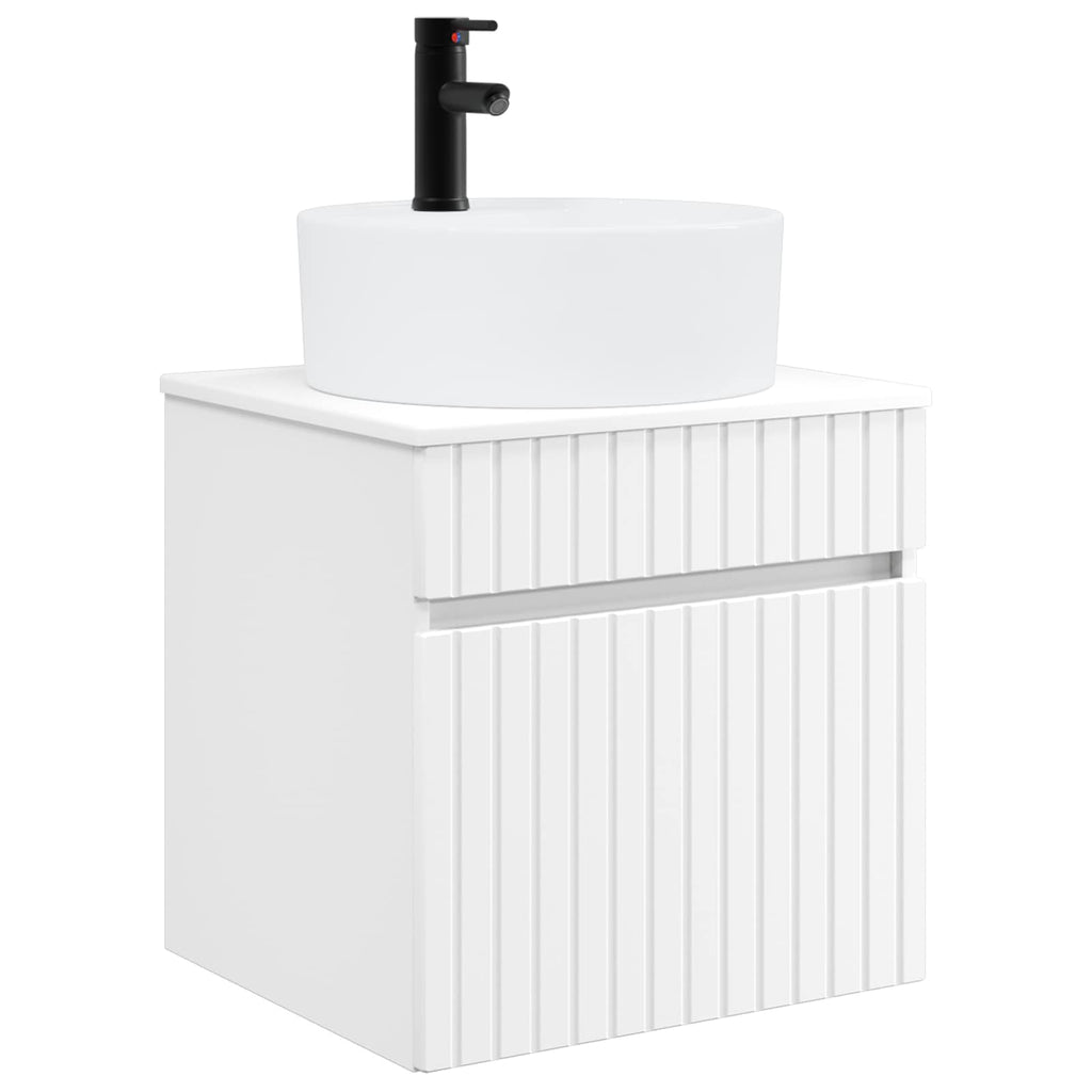 Vanidad de lavabo montada en la pared Blanco 49 x 44,5 x 65 cm