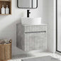Vanidad de lavabo montada en la pared Blanco 49 x 44,5 x 65 cm