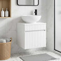 Vanidad de lavabo montada en la pared Blanco