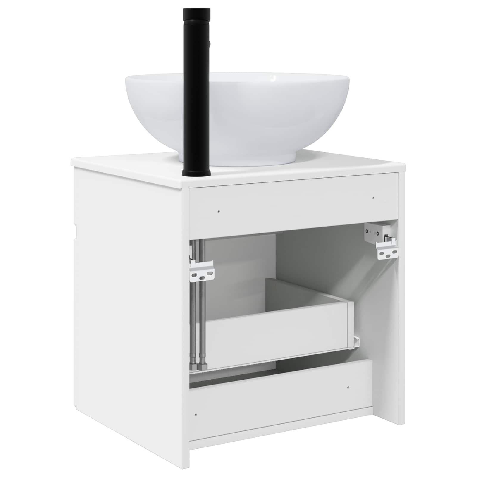 Vanidad de lavabo montada en la pared Blanco
