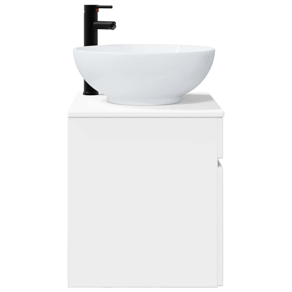 Vanidad de lavabo montada en la pared Blanco