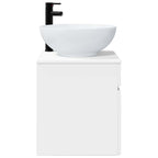 Vanidad de lavabo montada en la pared Blanco