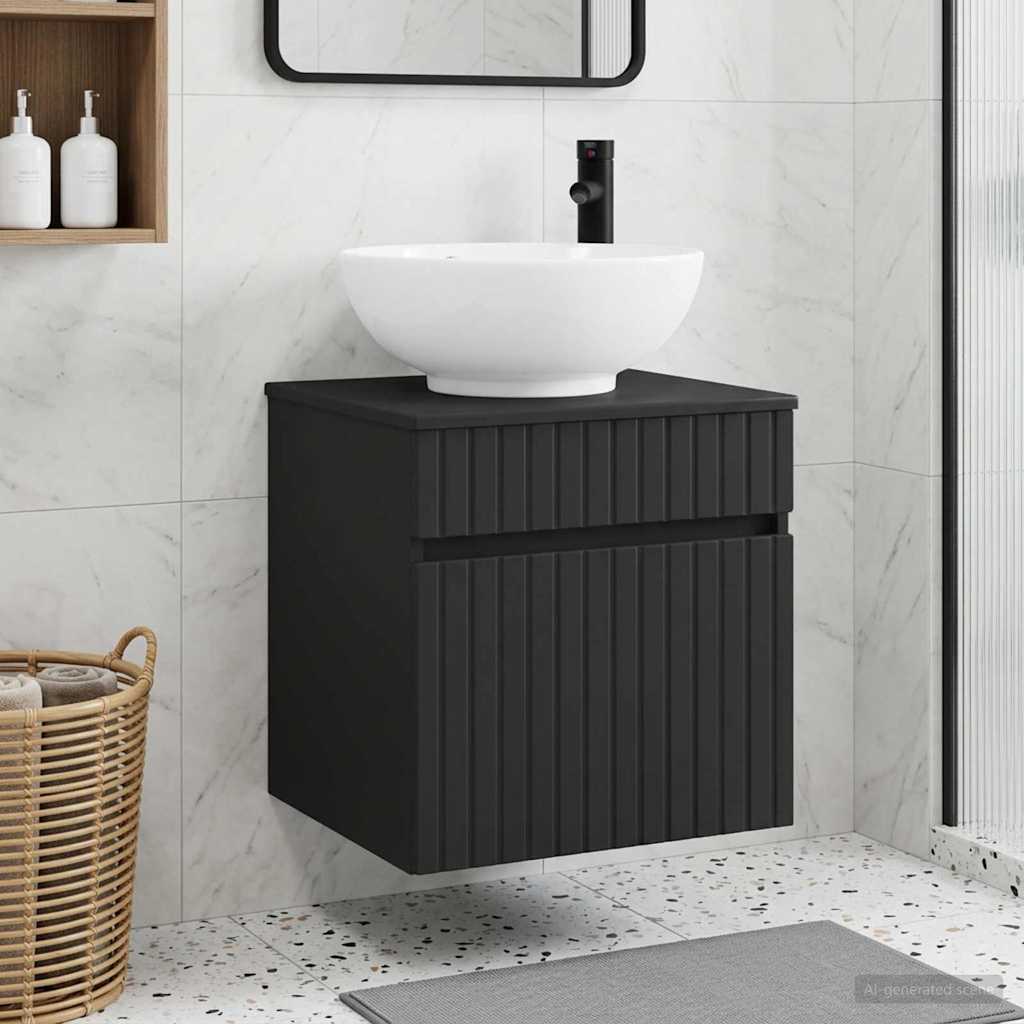 Vanidad de lavabo montada en la pared Blanco