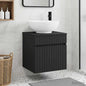 Wall-Mounted Basin Vanity Unit, White