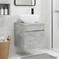 Wall-Mounted Basin Vanity Unit, White