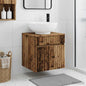 Wall-Mounted Basin Vanity Unit, White