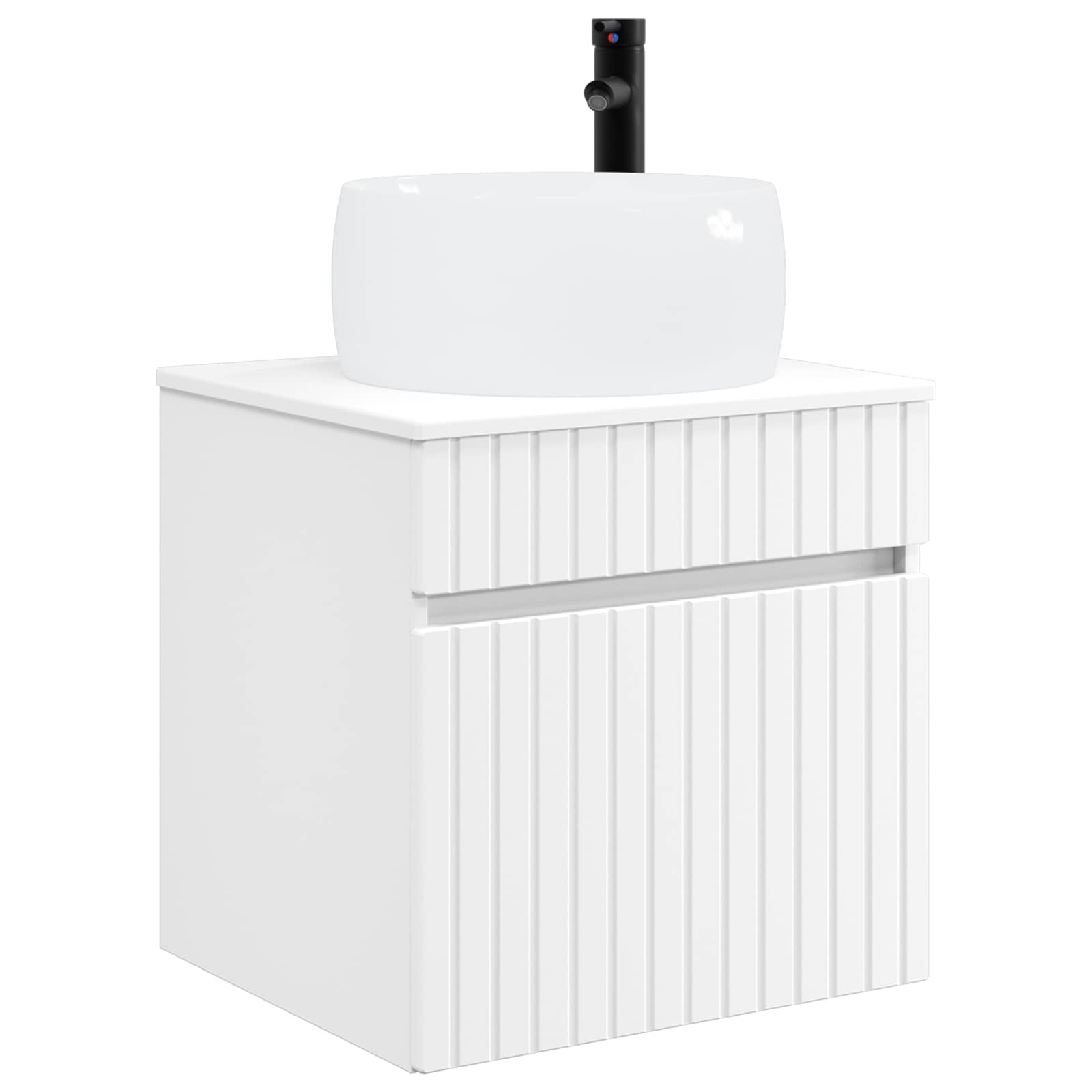 Vanidad de lavabo montada en la pared Blanco 49 x 44,5 x 66 cm
