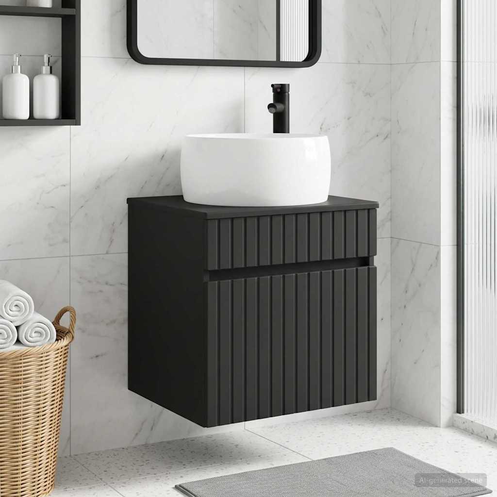 Vanidad de lavabo montada en la pared Blanco 49 x 44,5 x 66 cm