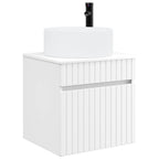 Vanidad de lavabo montada en la pared Blanco
